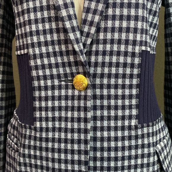 Cabi Checkup Blazer #5848 Navy & Periwinkle blue - Picture 6 of 14
